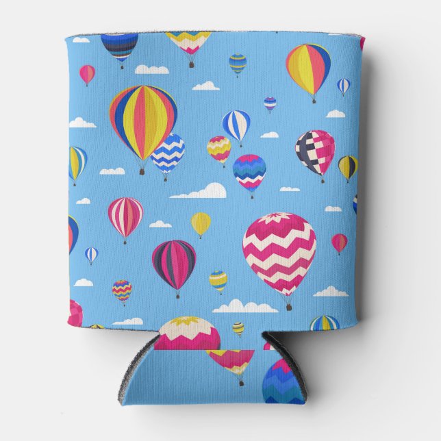 Hot Air Balloons Sky Adventure Can Cooler (Front)