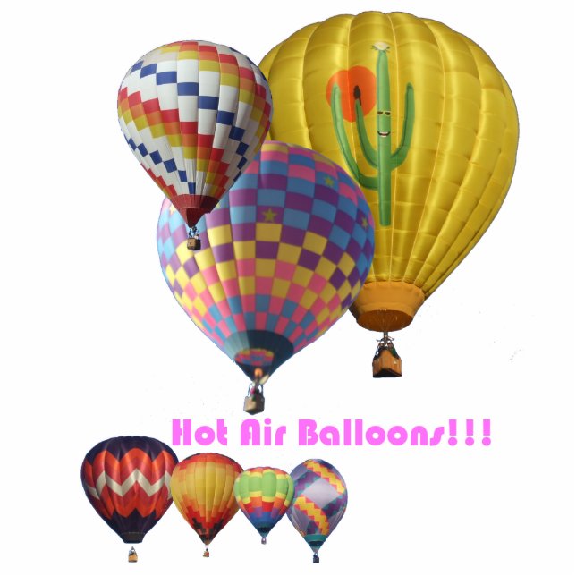 Hot Air Balloons!!! Standing Photo Sculpture (Front)