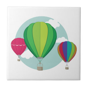 Hot Air Balloons Tile