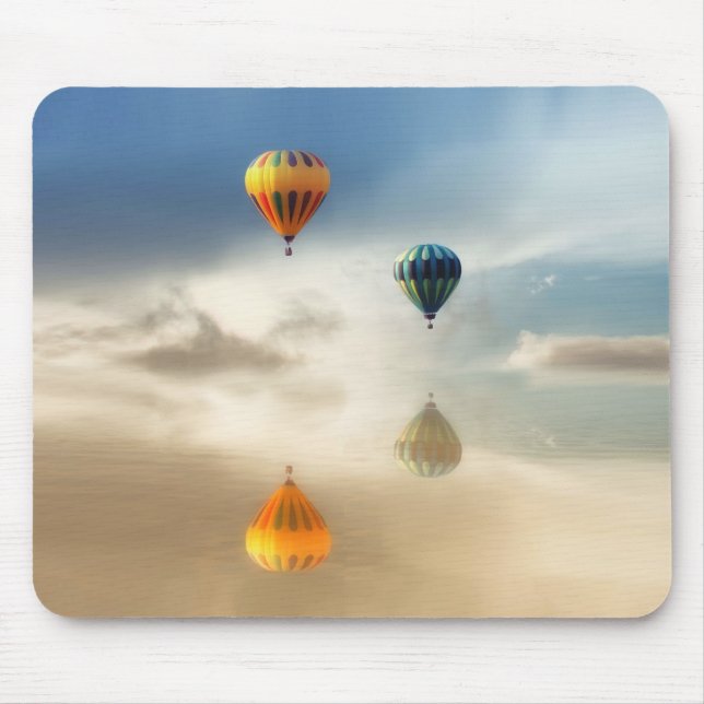 Hot Air Balloons Water Reflection Mouse Mat (Front)