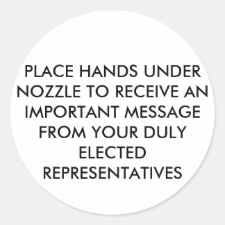 HOT-AIR HAND-DRYER STICKERS