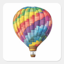 Hot Air Rainbow Balloon