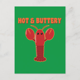 Hot and Buttery Lobster Postcard