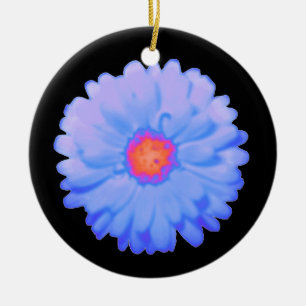 Hot and Cold Marigold Custom Birthday Ceramic Tree Decoration