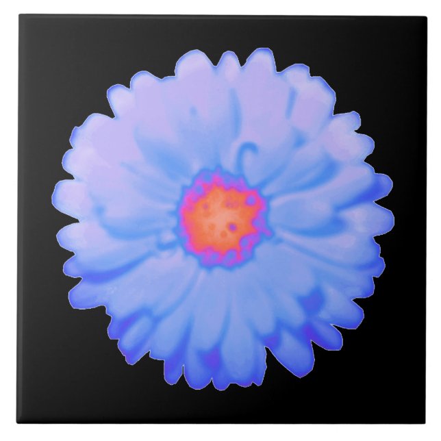Hot and Cold Marigold Tile (Front)