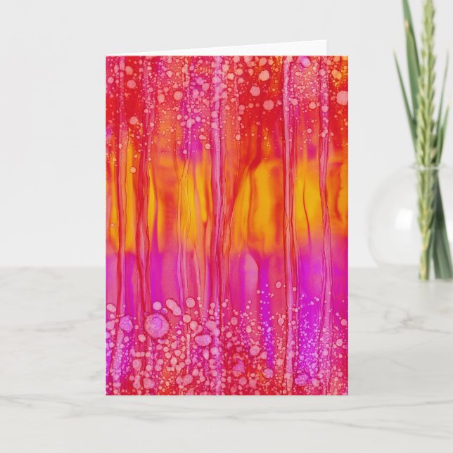 "Hot and Pink" - All Occasion Greeting Card (Front)