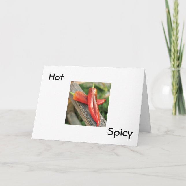 HOT AND SPICY CINCO DE MAYO WISHES CARD (Front)