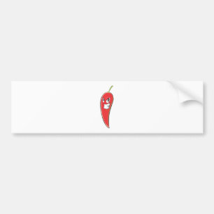 Hot and Spicy Red Chilli Pepper Bumper Sticker