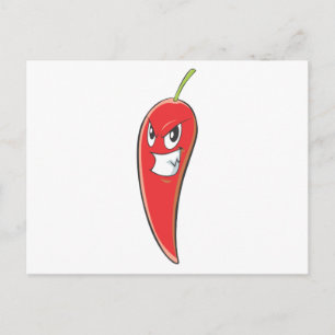 Hot and Spicy Red Chilli Pepper Postcard