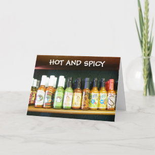 "HOT AND SPICY" YOU SPICE UP MY LIFE! HOLIDAY CARD