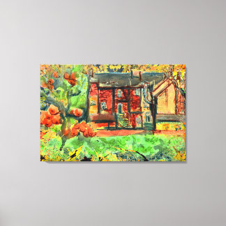 Hot Autumn Day in Wales on canvas Print