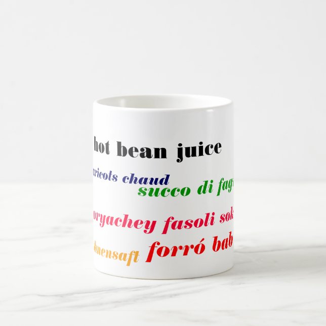 hot bean juice international coffee mug (Center)