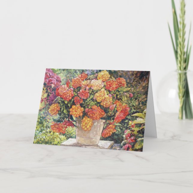 Hot Begonia Greeting Card (Front)