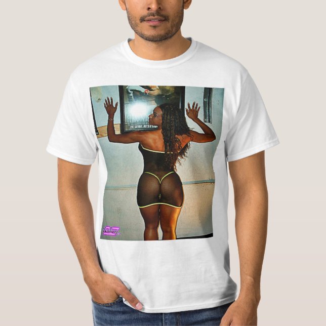 hot black bikini babe T-Shirt (Front)
