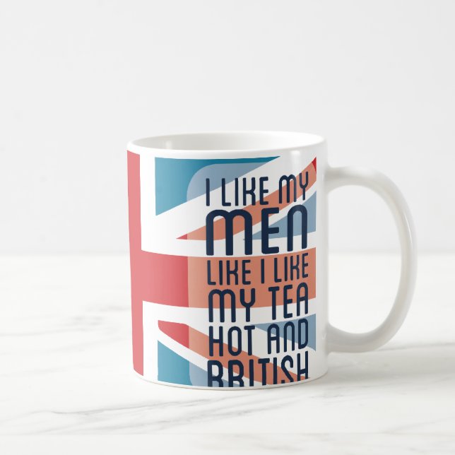 Hot & British Men & Tea Coffee Mug (Right)
