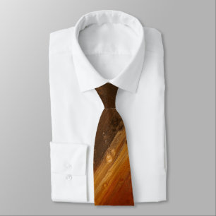 Hot Brown Lava Men's Tie