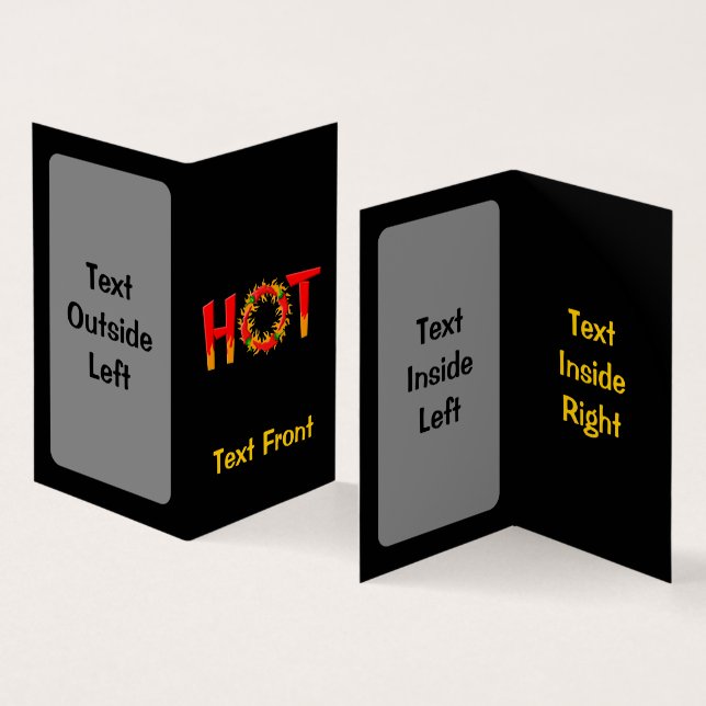 HOT BUSINESS CARD (Inside and Outside)