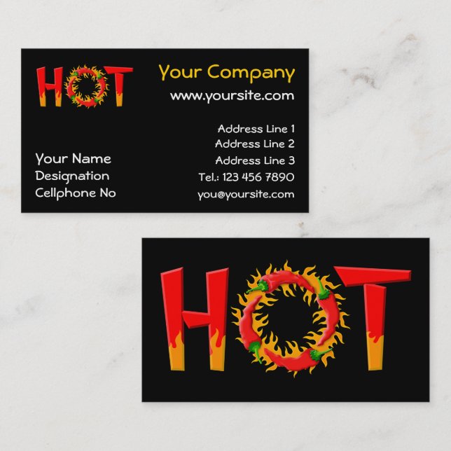 HOT BUSINESS CARD (Front/Back)
