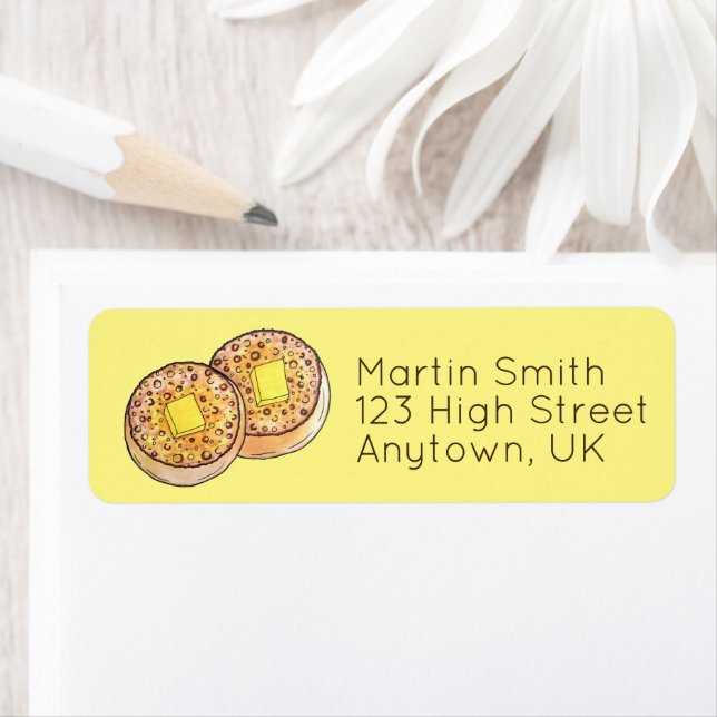 Hot Buttered Crumpets UK Cuisine British Food (Insitu)