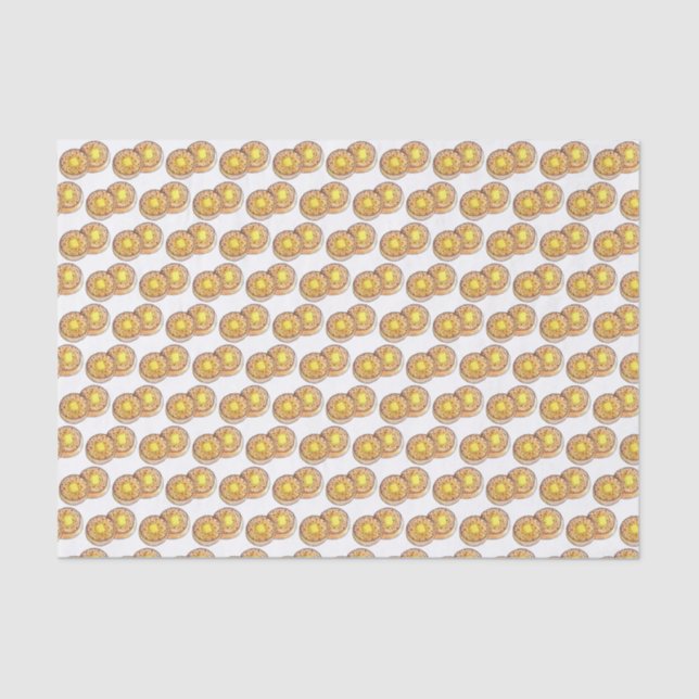 Hot Buttered Crumpets UK Cuisine British Food Tissue Paper (Front)
