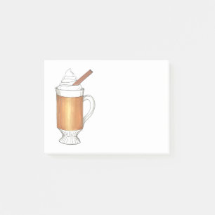 Hot Buttered Rum Holiday Drink Christmas Post-Its Post-it Notes
