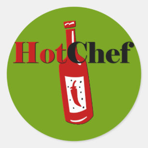 Hot Chef Classic Round Sticker