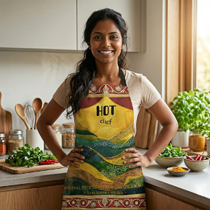 Hot Chef Spice & Soul Indian Peacock Apron