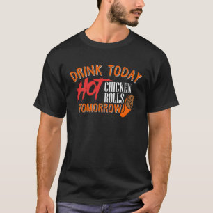 Hot Chicken Rolls Ireland Drinking St Patricks Ga T-Shirt