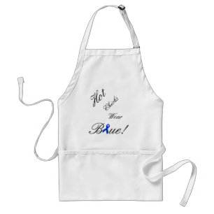 Hot Chicks Wear Blue Apron - Colon Cancer