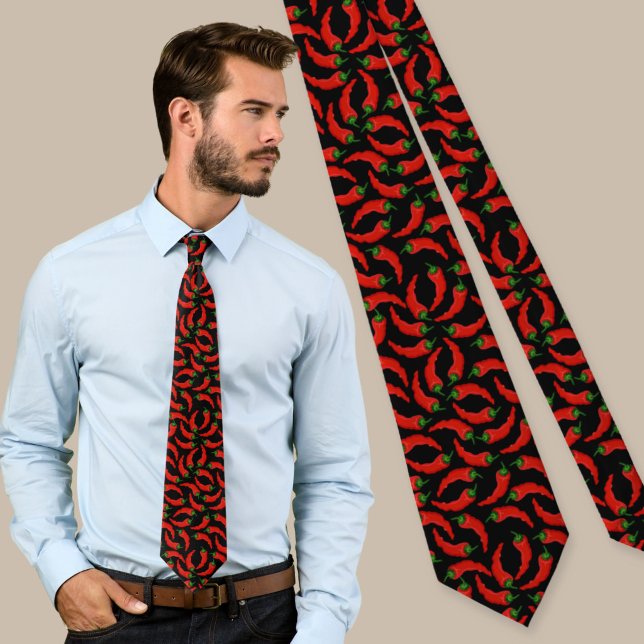 Hot Chili Peppers Pattern Tie (Creator Uploaded)