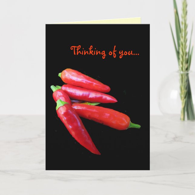 Hot Chili Peppers Thinking of You Card (Front)