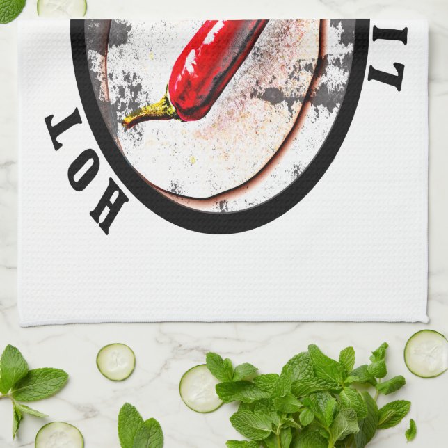 Hot chilli life  tea towel (Folded)