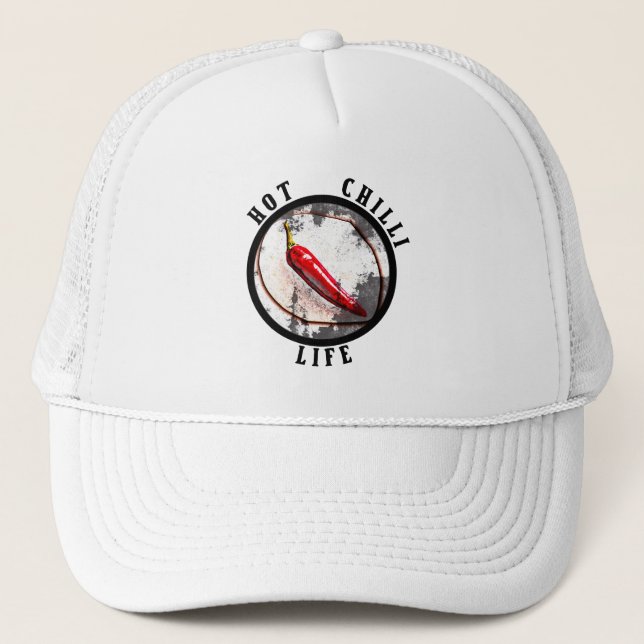 Hot chilli life  trucker hat (Front)
