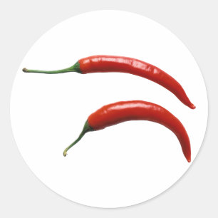 Hot Chilli Pepper Classic Round Sticker