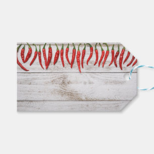 Hot Chilli Peppers Border Gift Tags