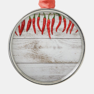 Hot Chilli Peppers Border Metal Tree Decoration