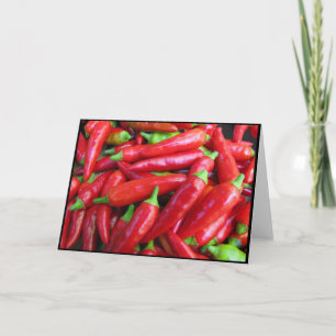 Hot Chilli Peppers Card