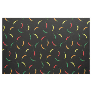 Hot Chilli Peppers Cute Food Vegetables Fabric