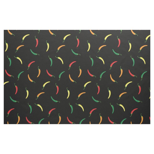 Hot Chilli Peppers Cute Food Vegetables Fabric (Fat Quarter)
