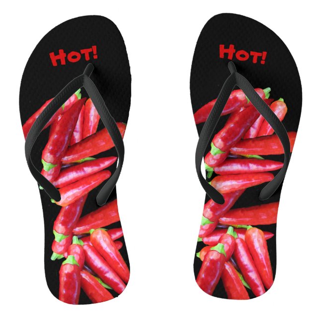 Hot Chilli Peppers Flip Flops (Footbed)