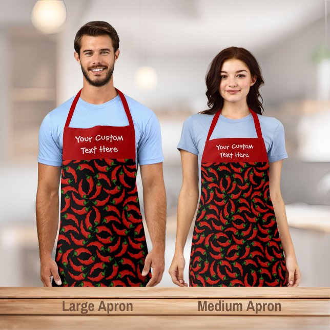 Hot Chilli Peppers Pattern Apron (Creator Uploaded)