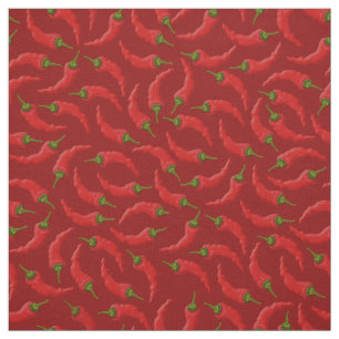 Hot Chilli Peppers Pattern Fabric