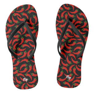 Hot Chilli Peppers Pattern Flip Flops