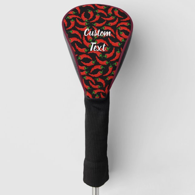 Hot Chilli Peppers Pattern Golf Head Cover (Front)