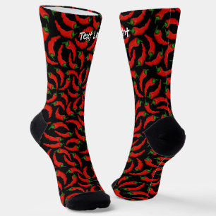 Hot Chilli Peppers Pattern Socks