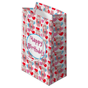 Hot Chocolate And Hearts Gift Bag