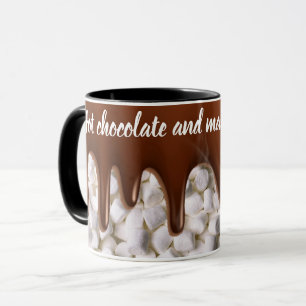 Hot chocolate and marshamallows mug