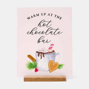 Hot Chocolate Bar Acrylic Sign