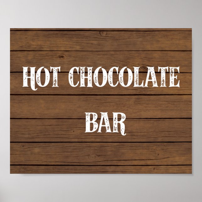 Hot Chocolate Bar Sign (Front)
