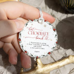 Hot Chocolate Bomb Cold Outside Favour Tags<br><div class="desc">This item creates a festive atmosphere perfect for celebrating a winter baby shower,  blending the warmth of the Christmas season with the excitement of welcoming a new baby. Matching items are available.</div>